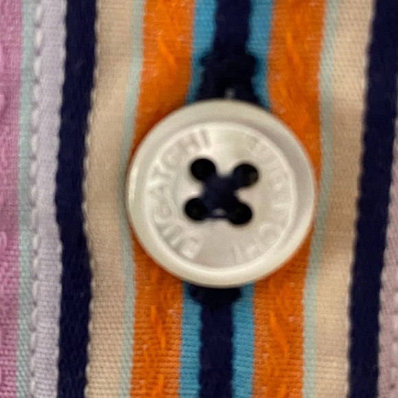 BUGATCHI UOMO | Striped Button Down Top M - Picture 7 of 9